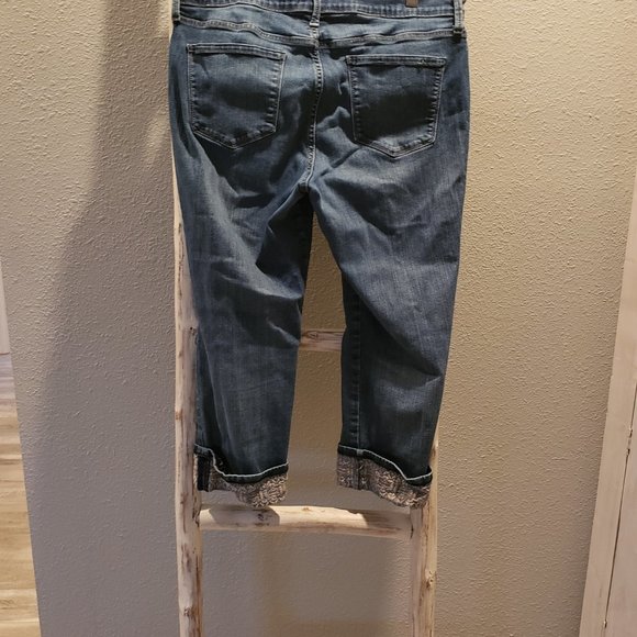 NYDJ Wide Cuff Capri 14 Petite - Picture 3 of 6